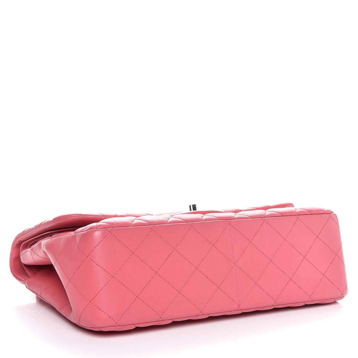 Chanel Lambskin Quilted Jumbo Double Flap Pink 5 of 8
