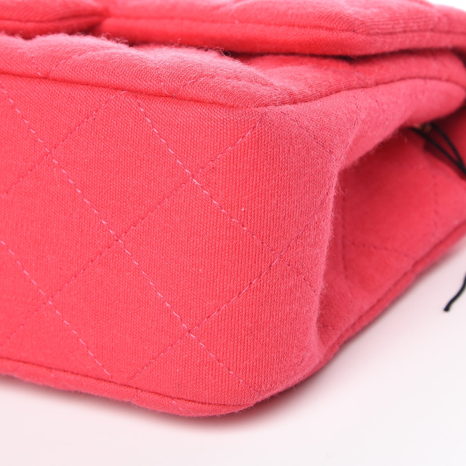 Chanel Jersey Quilted Mini Rectangular Flap Pink 9 of 10