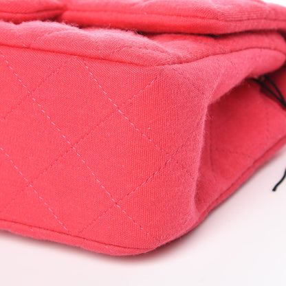 Chanel Jersey Quilted Mini Rectangular Flap Pink 9 of 10