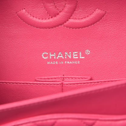 Chanel Lambskin Quilted Medium Double Flap Fuchsia 7 of 9
