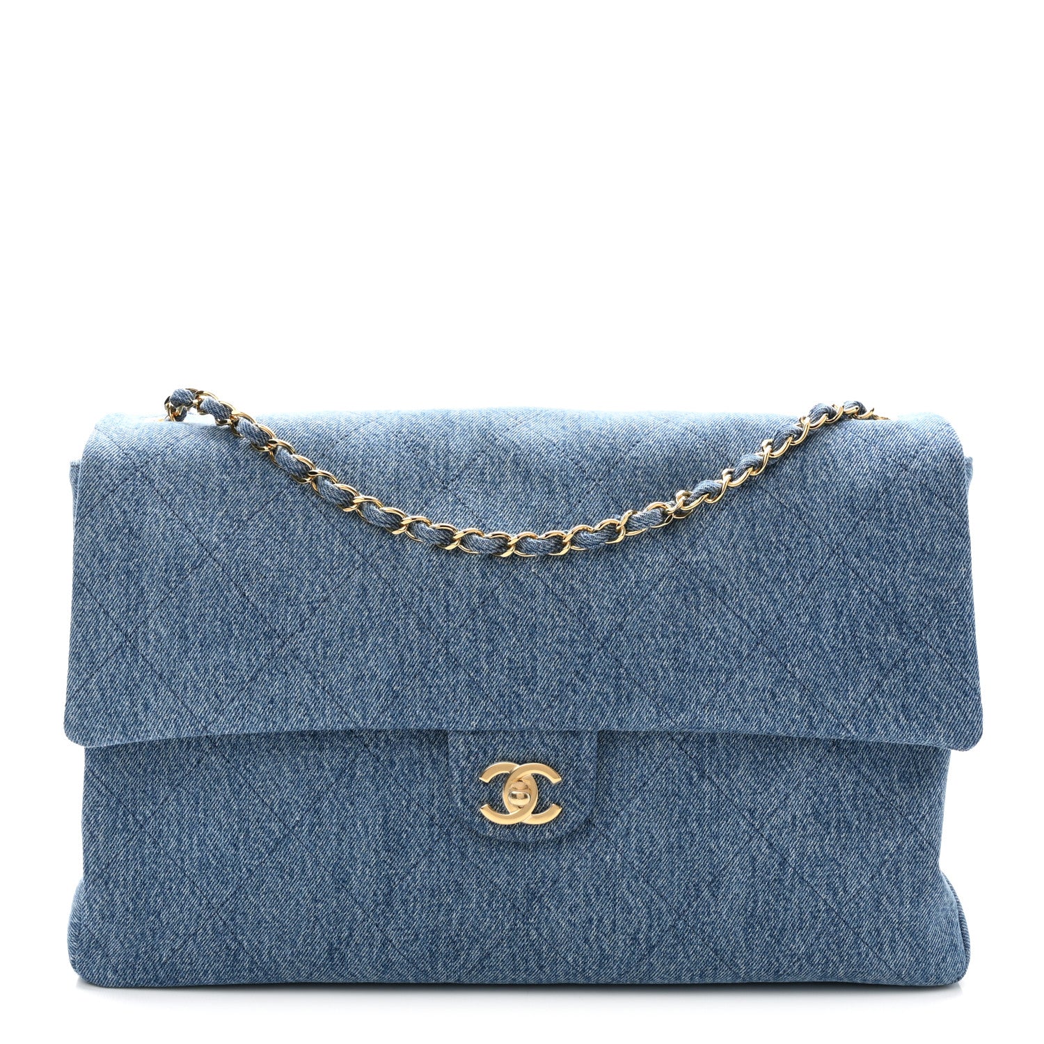 Chanel Denim Small Souplissimo Maxi Flap Blue 1 of 11