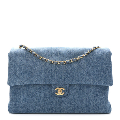 Chanel Denim Small Souplissimo Maxi Flap Blue 1 of 11