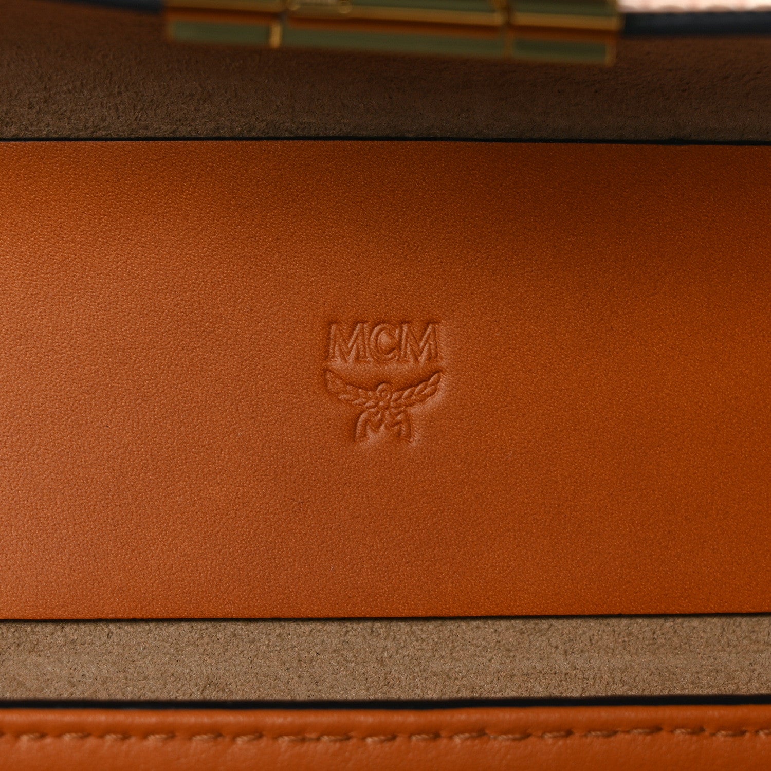 MCM Visetos Soft Berlin Convertible Belt Bag Cognac 6 of 8