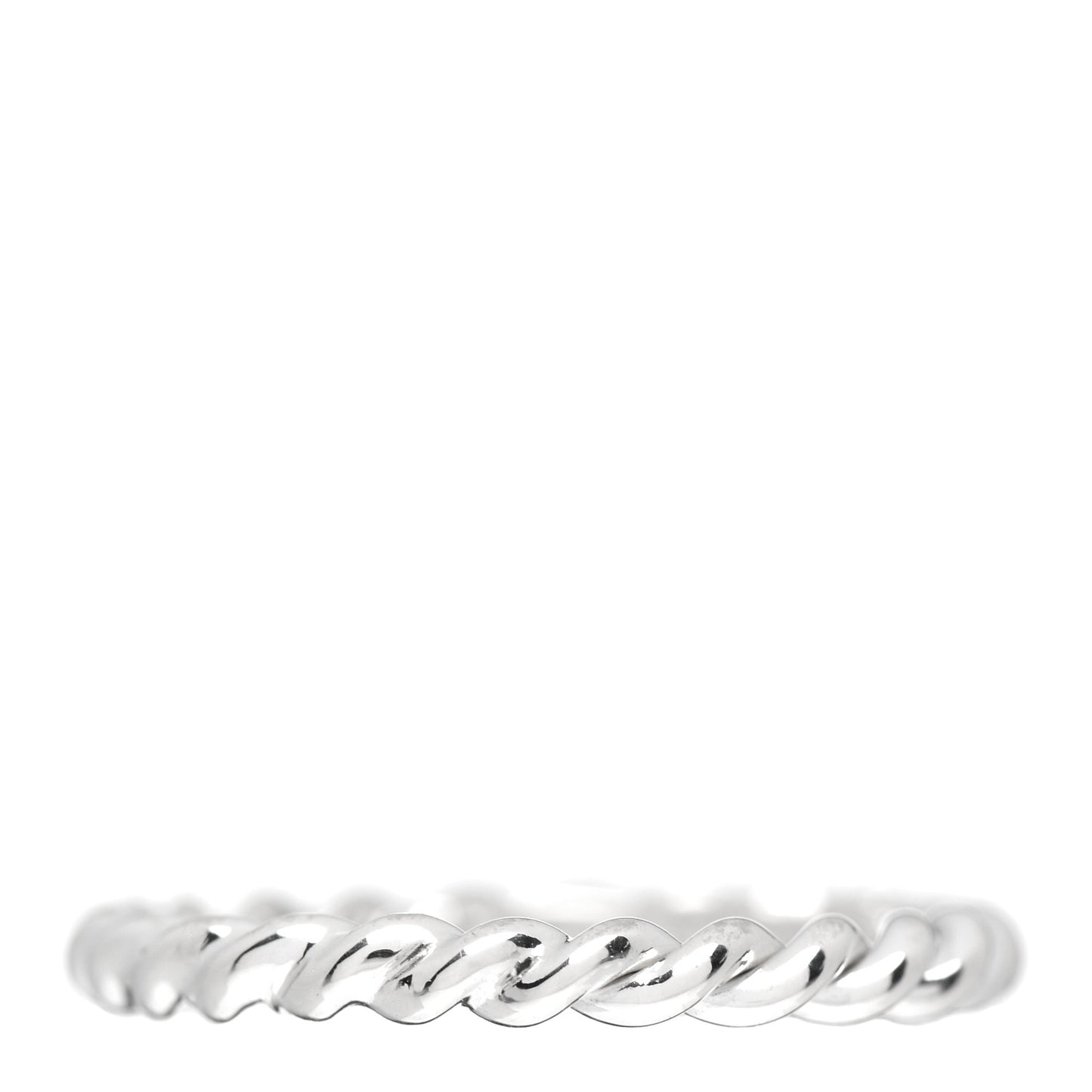 Sterling Silver Twist Rope Ring 49 5