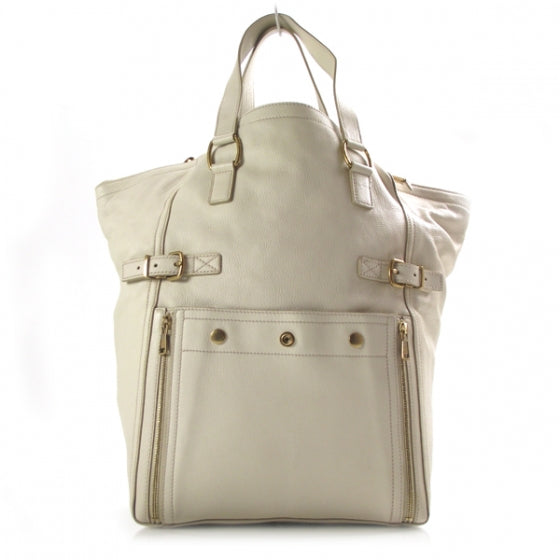 Saint Laurent Large Downtown Tote Ivory 1 of 11