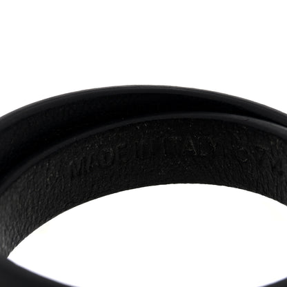 Balenciaga Calfskin BB Wrap Bracelet S Black 4 of 5