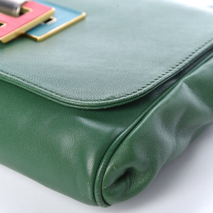 Fendi Nappa Flap Bag Green 11 of 13