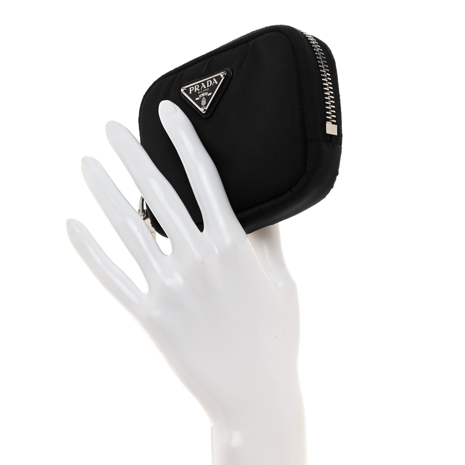 Prada Nylon Tessuto Pouch Black 2 of 8