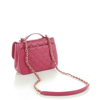 Chanel Caviar Quilted Small Business Affinity Flap Dark Pink 3 of 8