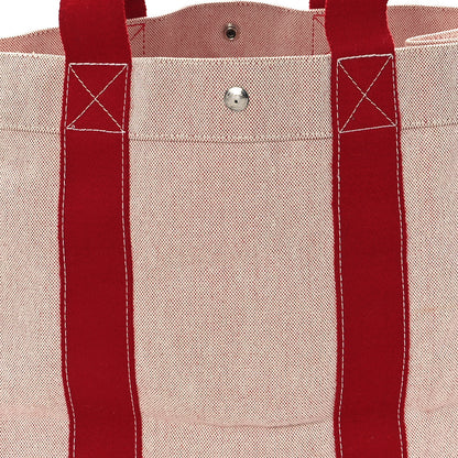 Hermes Canvas Herline GM Tote Red 8 of 10