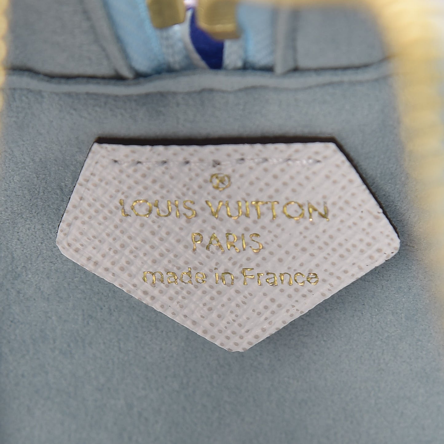 Monogram Giant Portofino Beach Pouch Blue