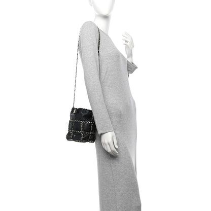 Chanel Lambskin Bucket Chain Drawstring Bag Black 2 of 10