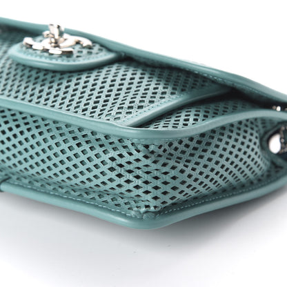 Chanel Perforated Calfskin Small Up In The Air Flap Green 7 of 10