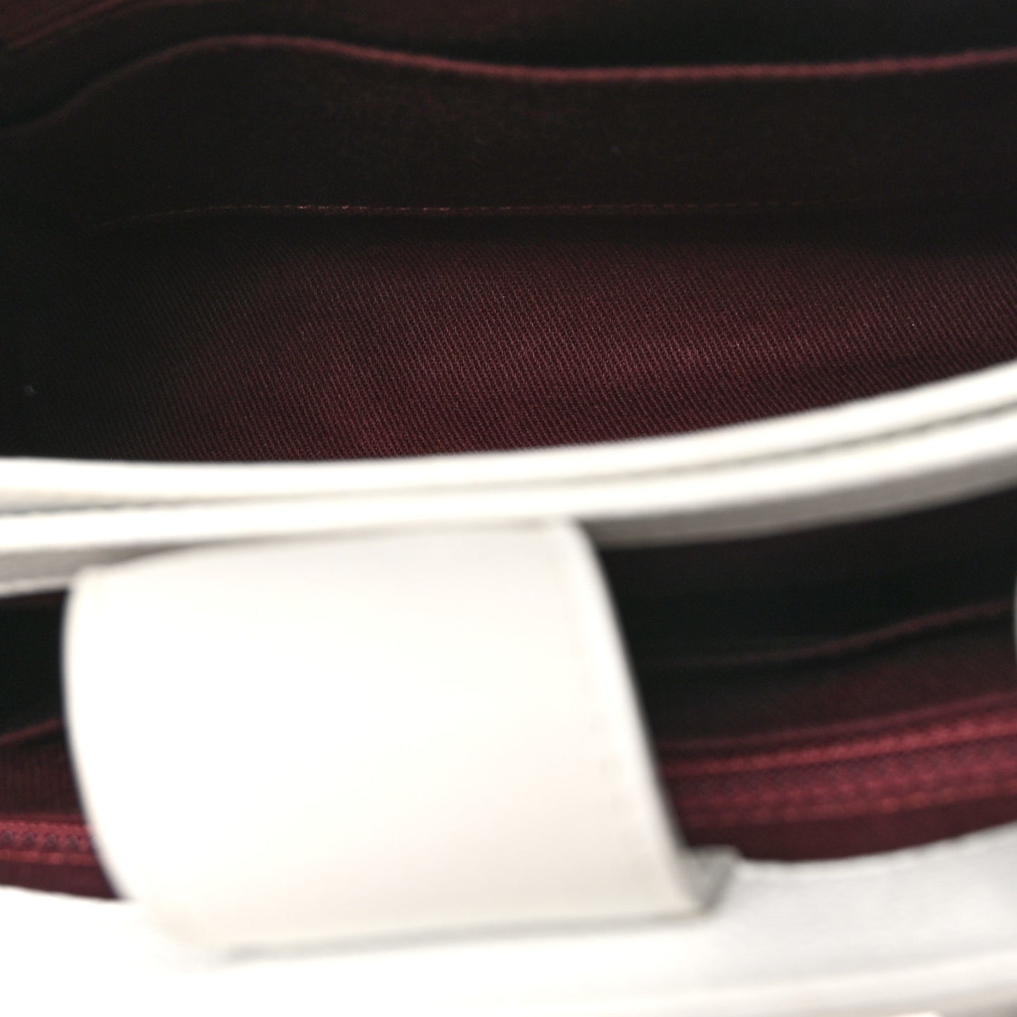 Grained Calfskin Mini Neo Executive Shopper Tote White