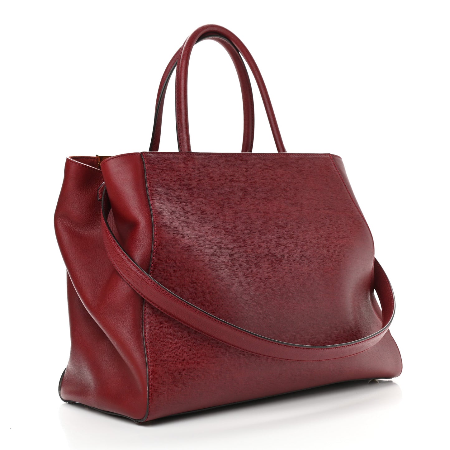 Vitello Elite Regular 2Jours Tote Rosso Scuro Ciliegia