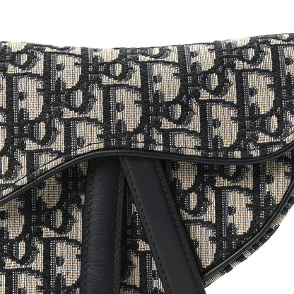 Christian Dior Oblique Mini Saddle Bag Blue 8 of 10