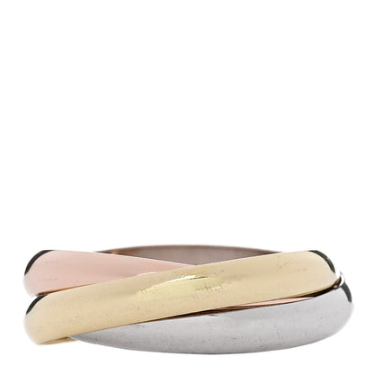 Cartier 18K Pink Yellow White Gold Small Trinity Ring 53 6.25 3 of 5