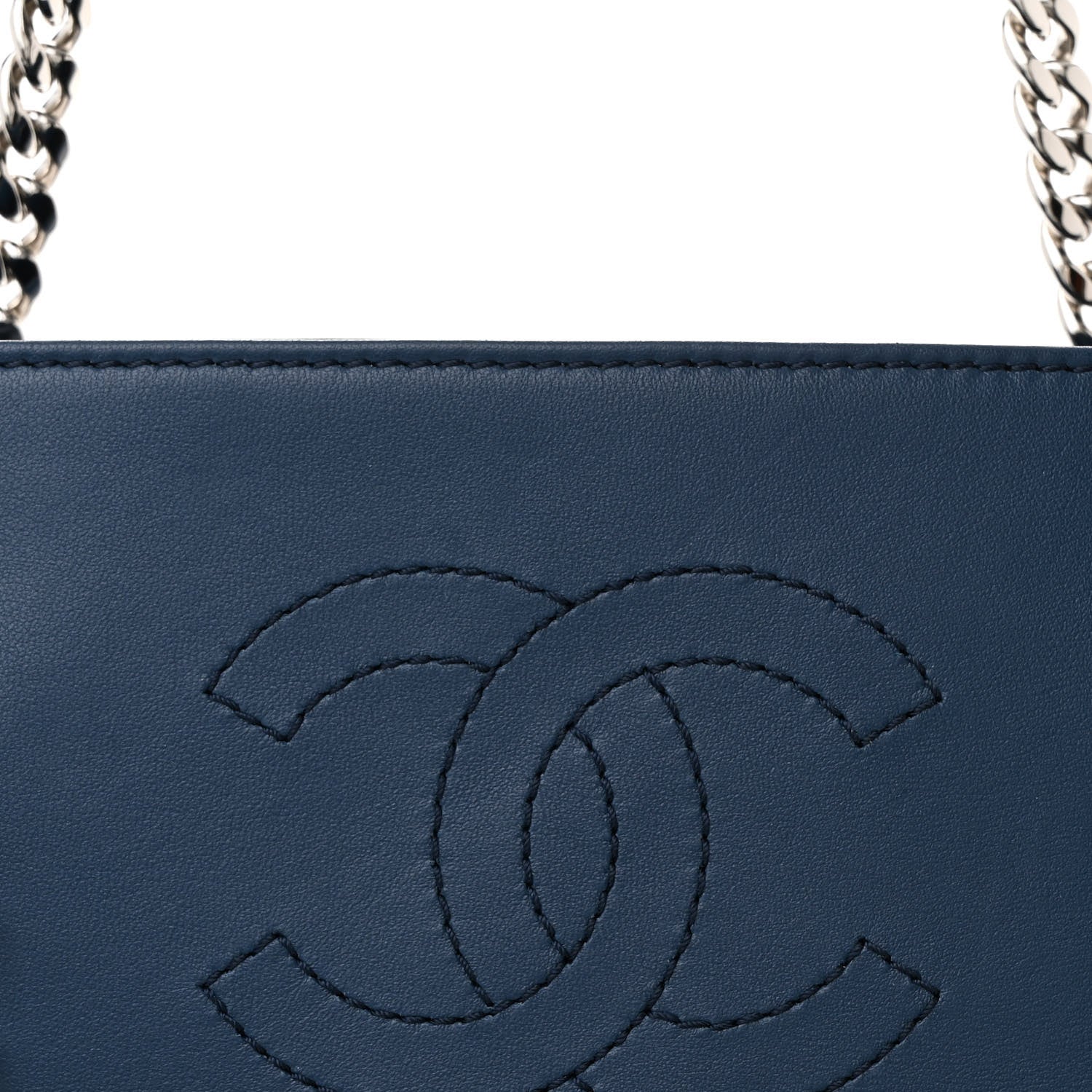 Chanel Lambskin Quilted Medium Urban Delight Tote Blue 8 of 12
