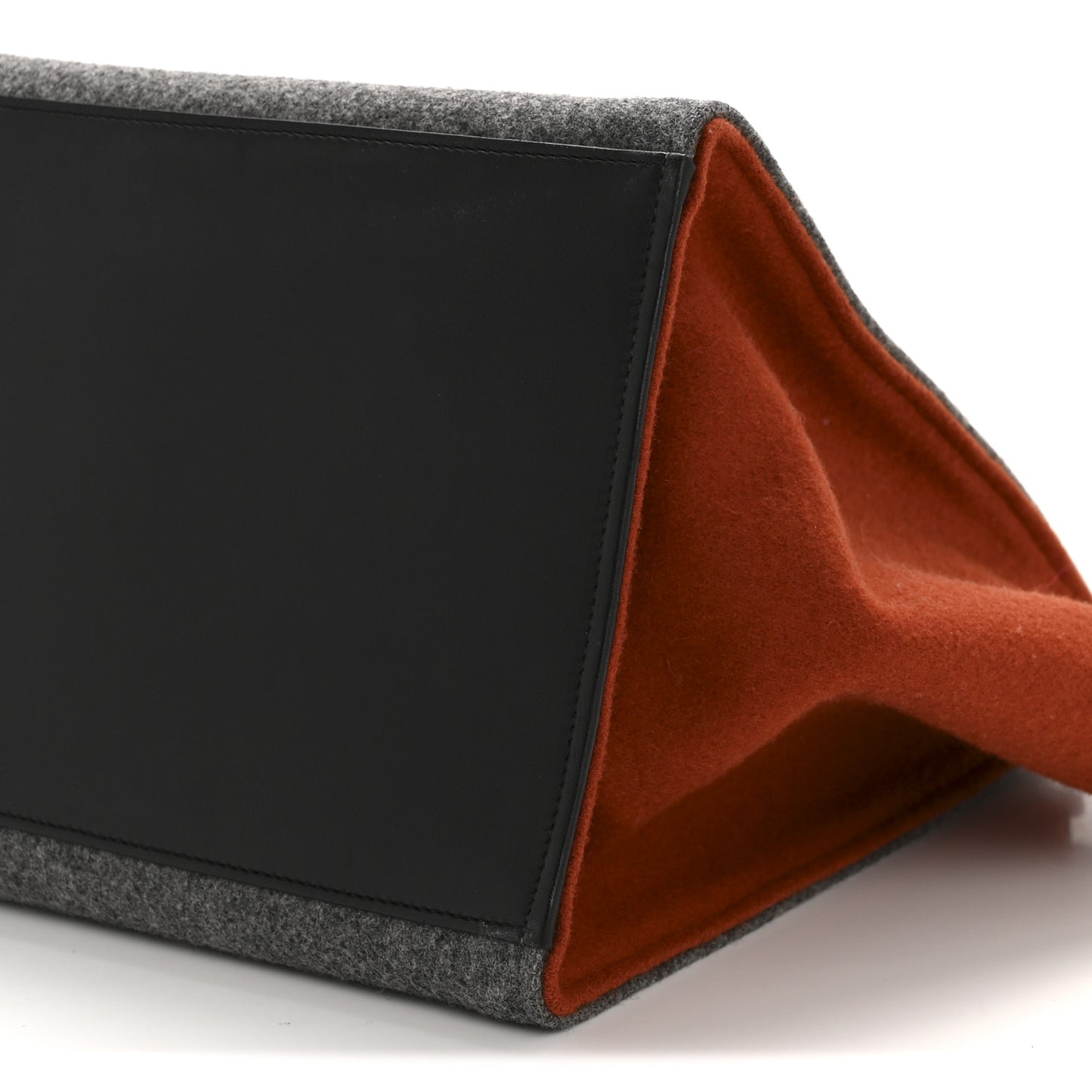 Felt Smooth Calfskin Tri-color Medium Trapeze Brick