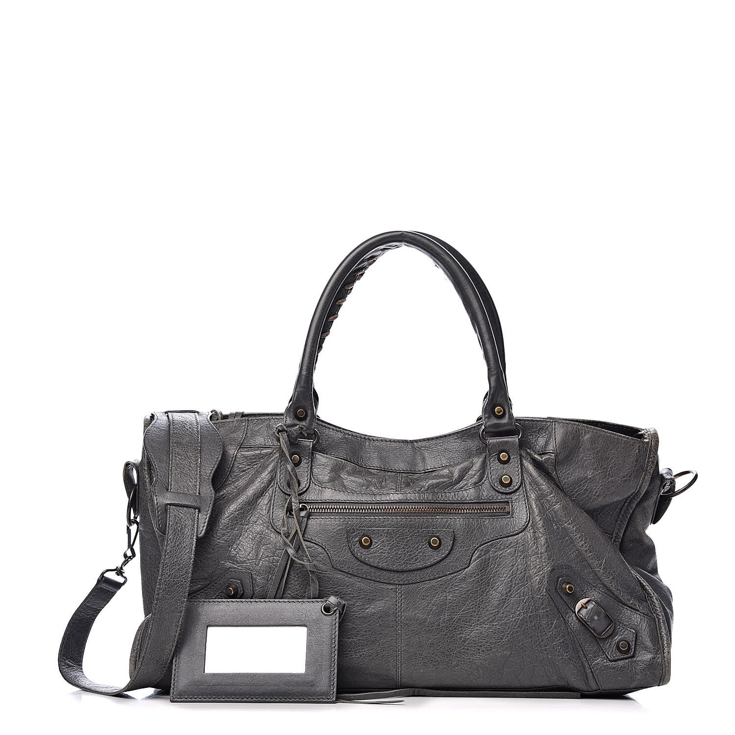 Balenciaga Agneau Classic Hardware Part Time Gris Tarmac 1 of 17