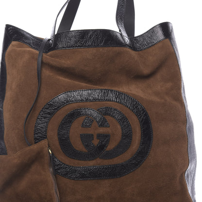 Gucci Suede Large Ophidia Vertical Shopping Tote Chestnut 13 of 13