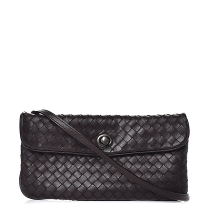 Bottega Veneta Nappa Intrecciato Flap Crossbody Ebano 1 of 7