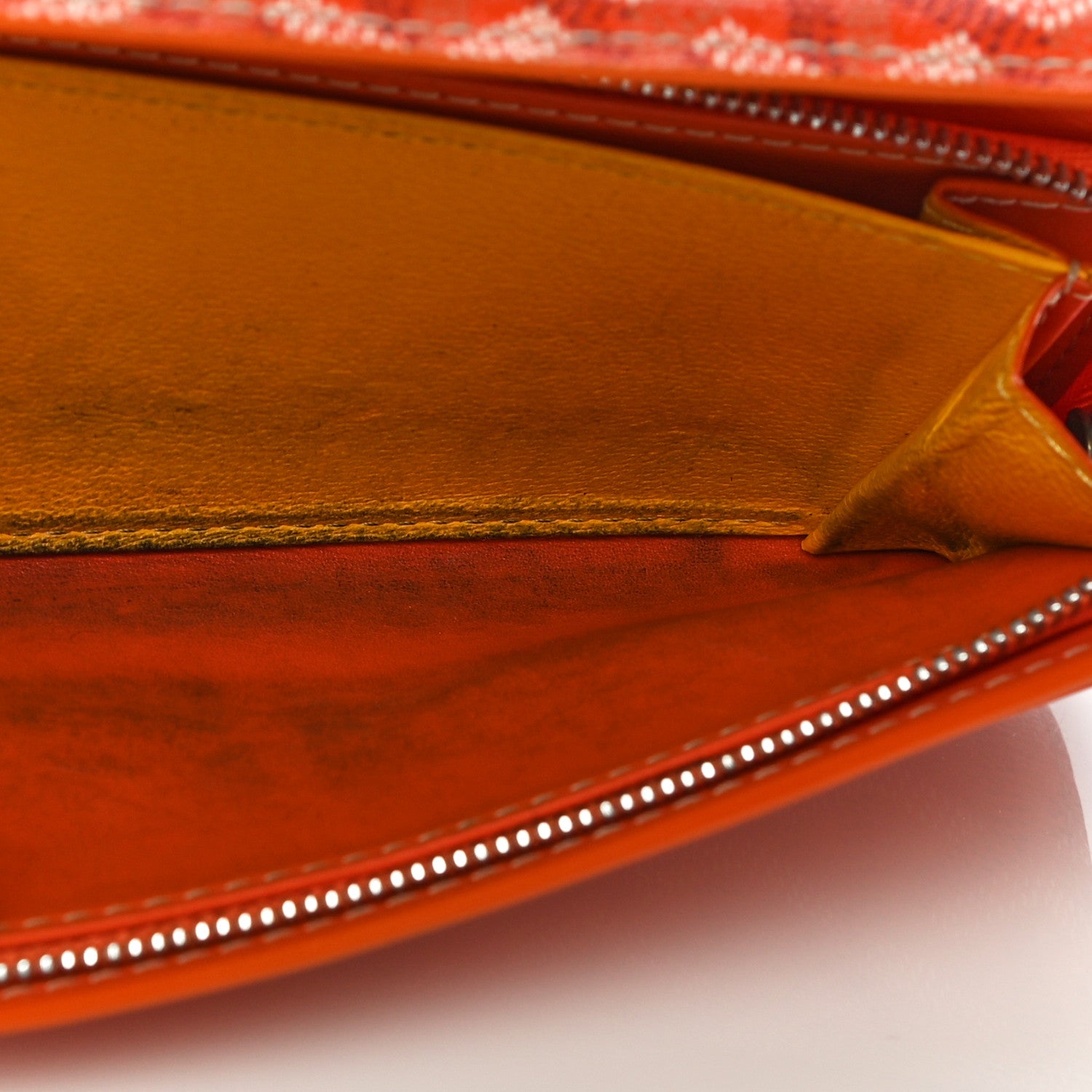 Goyard Goyardine Varenne Long Wallet Orange 14 of 15