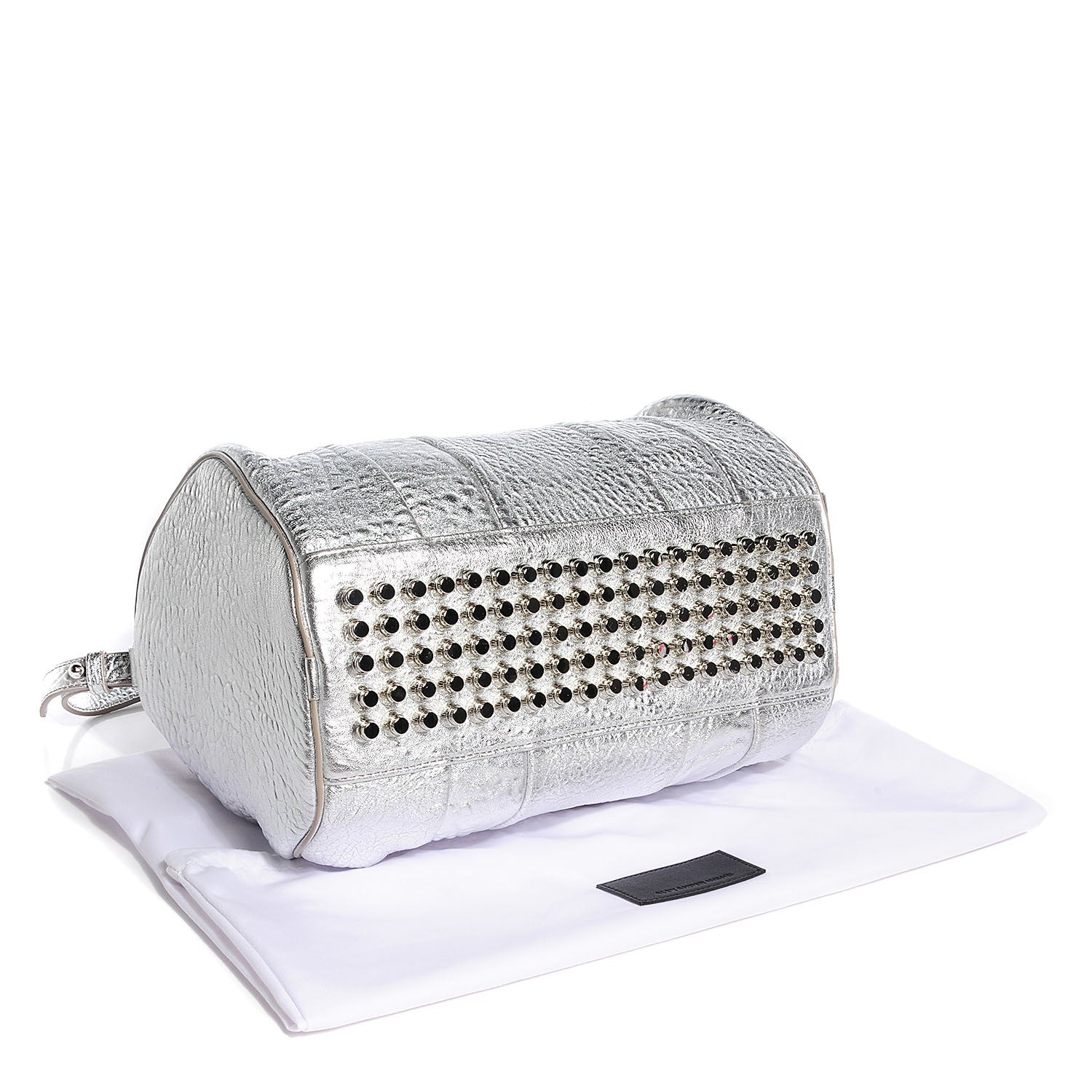Alexander Wang Pebbled Lambskin Rocco Metallic Rhodium 4 of 7
