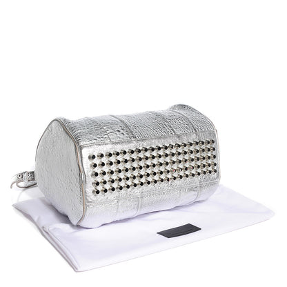 Alexander Wang Pebbled Lambskin Rocco Metallic Rhodium 4 of 7