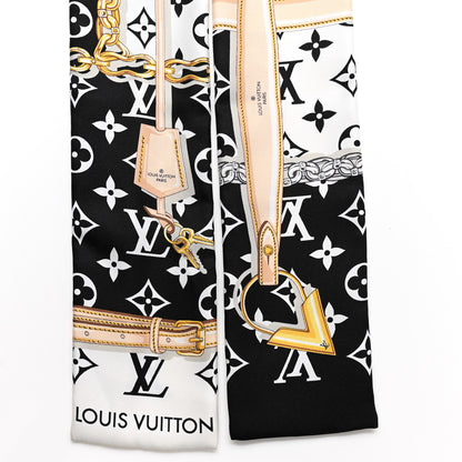Louis Vuitton Silk Monogram Confidential Bandeau Black 2 of 3