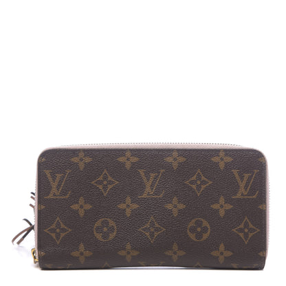 Louis Vuitton Monogram Pompon Zippy Wallet Rose Ballerine 1 of 9