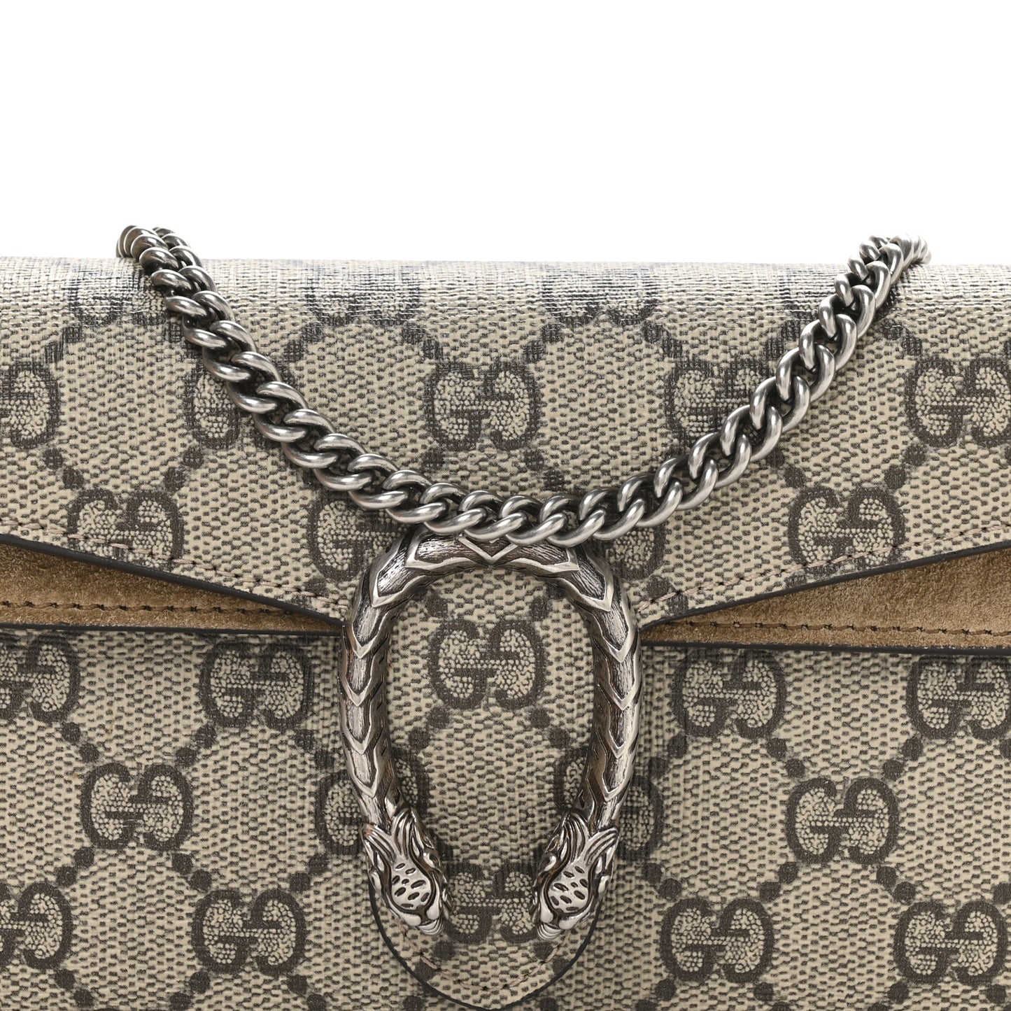 GG Supreme Monogram Super Mini Dionysus Shoulder Bag Taupe
