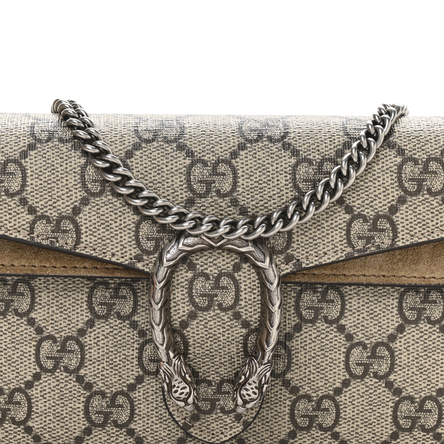 Gucci GG Supreme Monogram Super Mini Dionysus Shoulder Bag Taupe 7 of 11