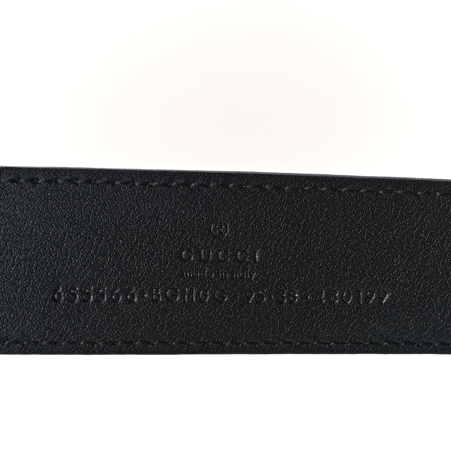 Gucci Selleria Calfskin G 30mm Belt 95 38 Black 3 of 5