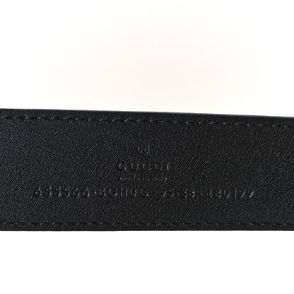 Gucci Selleria Calfskin G 30mm Belt 95 38 Black 3 of 5