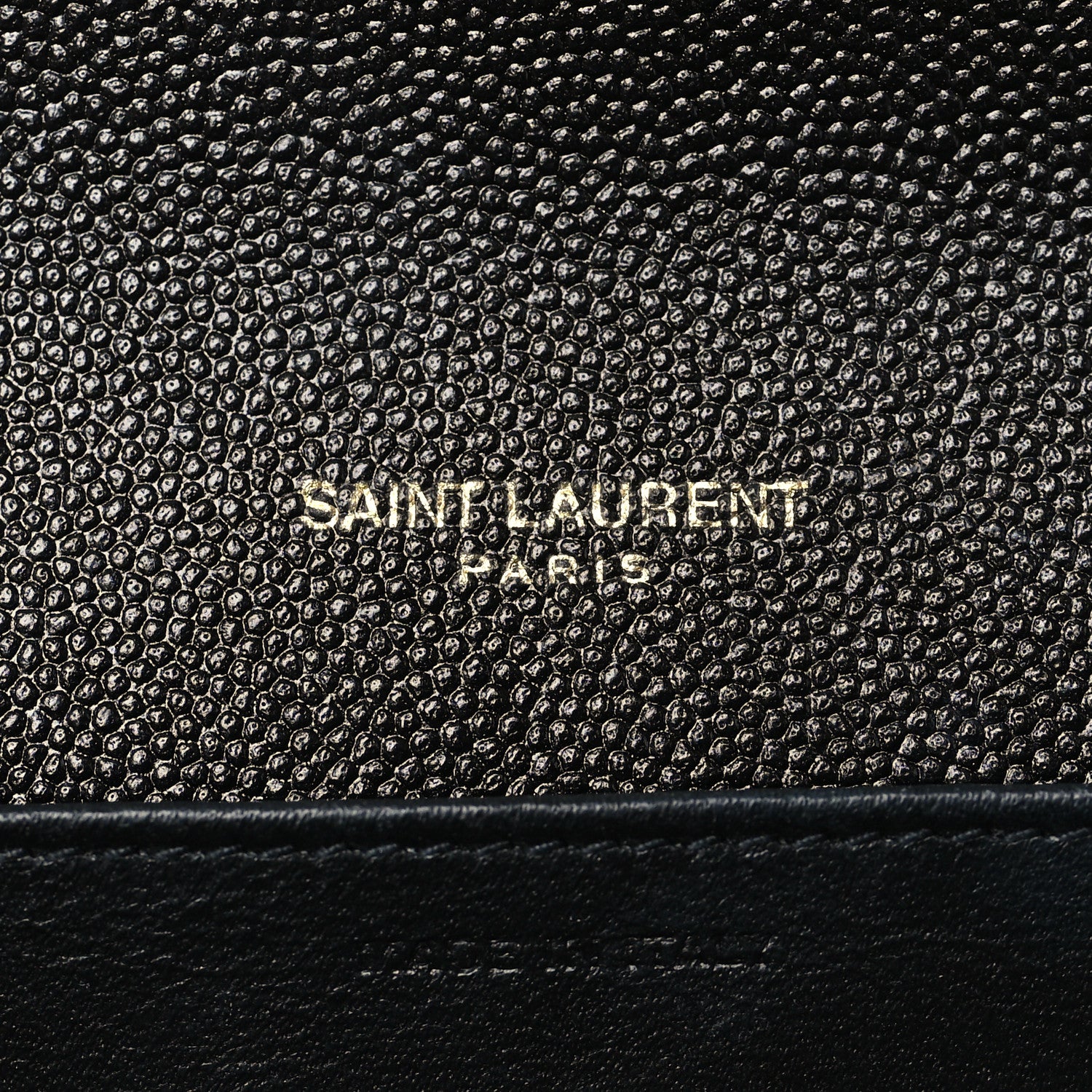 Saint Laurent Grain De Poudre Uptown Chain Wallet Black 5 of 6