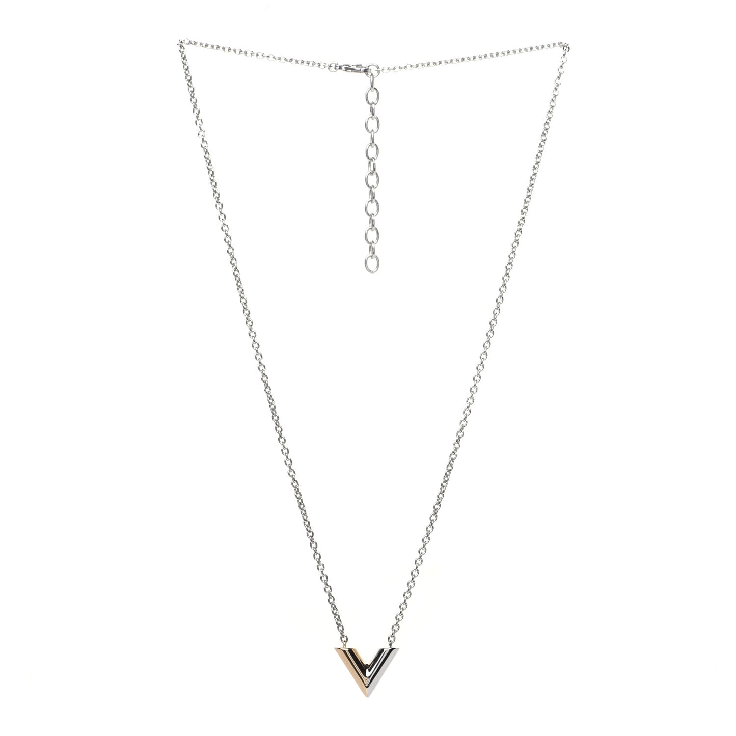 Essential V Necklace Silver