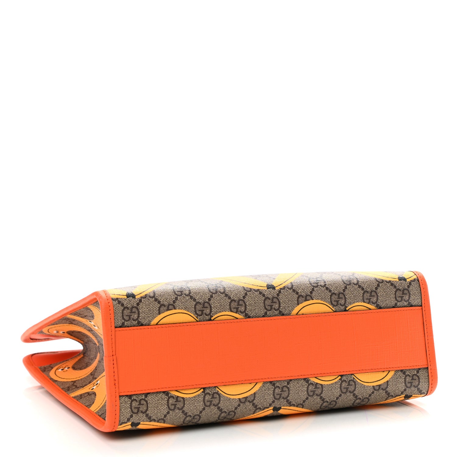 Gucci GG Supreme Monogram Banana Childrens Tote Beige Ebony Multicolor Carrot Orange 4 of 10