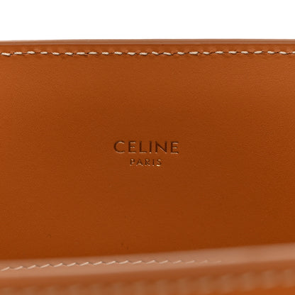 Celine Canvas Calfskin Logo Print Small Vertical Cabas Natural Tan 6 of 9