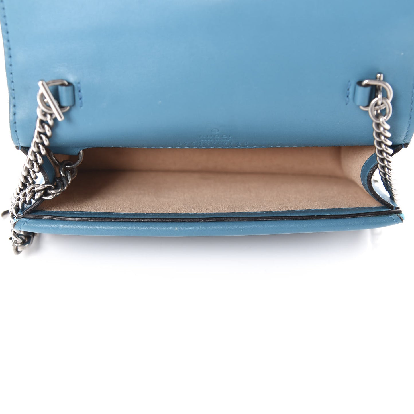 Velvet Super Mini Dionysus Shoulder Bag Pavone Cyan