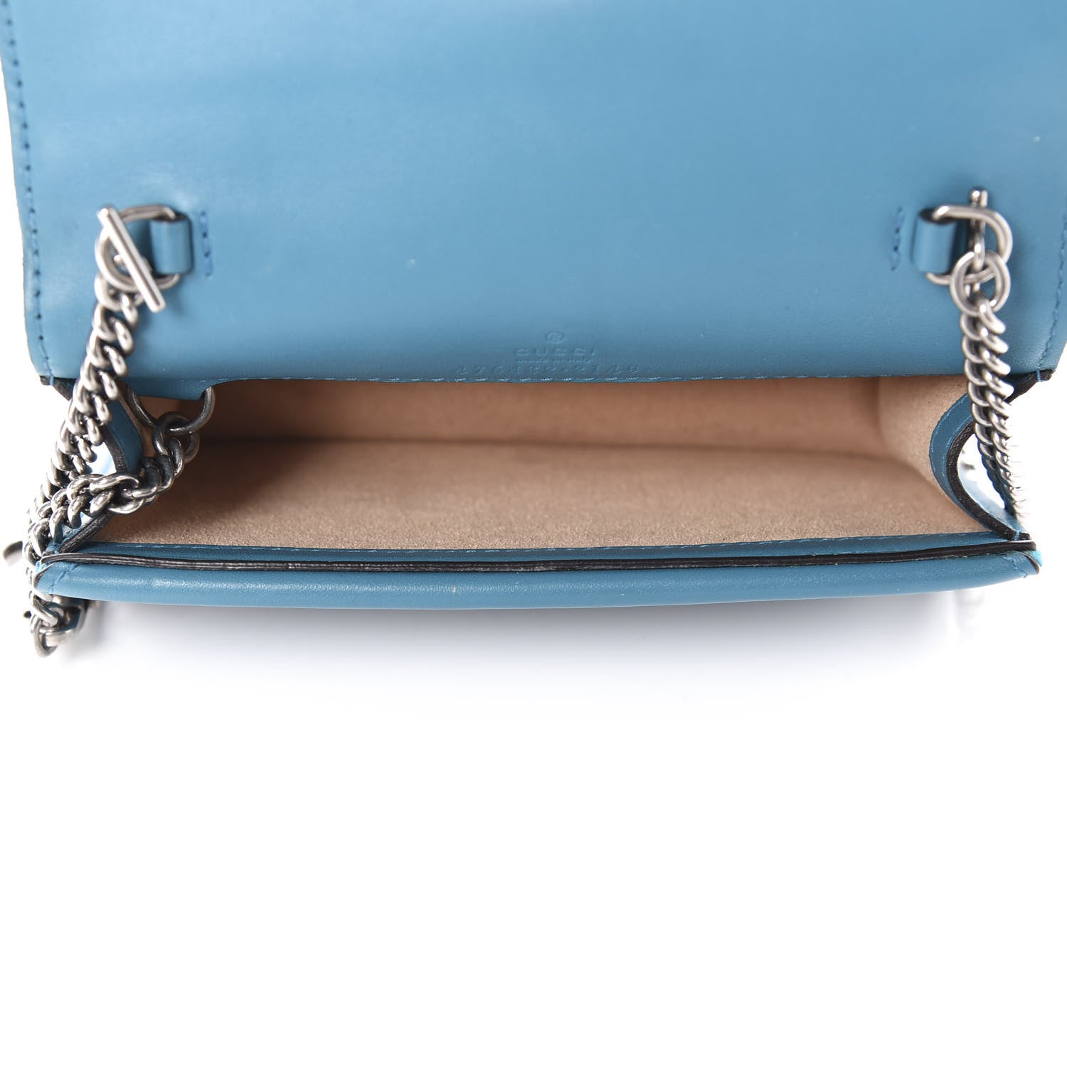 Gucci Velvet Super Mini Dionysus Shoulder Bag Pavone Cyan 5 of 9
