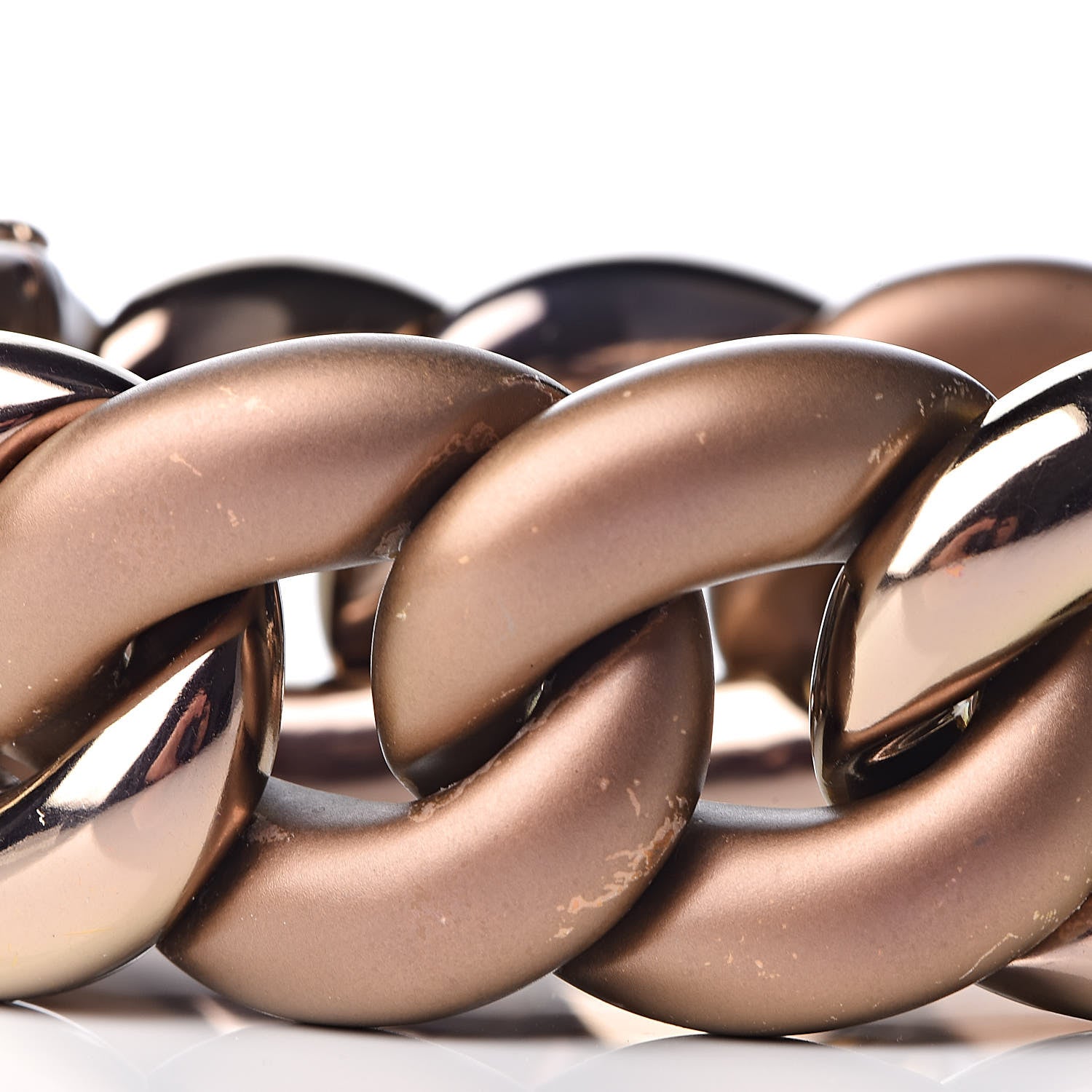 David Yurman Titanium 18K Rose Gold Diamond Belmont Curb Chain Link Bracelet 7 of 8