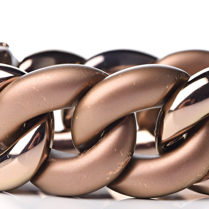 David Yurman Titanium 18K Rose Gold Diamond Belmont Curb Chain Link Bracelet 7 of 8