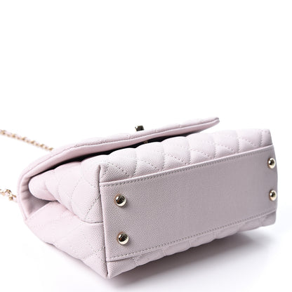 Chanel Caviar Quilted Mini Coco Handle Flap Lilas Lilac 3 of 10