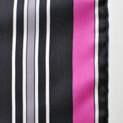 Hermes Silk Couvertures Et Tenues de Jour Scarf 140 Gris Perle Fuchsia Black 6 of 14
