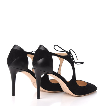 Jimmy Choo Suede Nappa Vanessa 85 Pumps 38 Black 4 of 8