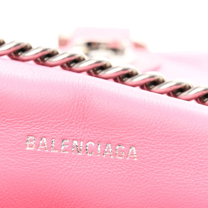 Balenciaga Crushed Calfskin Quilted XS Crush Chain Bag Sweet Pink 6 of 9