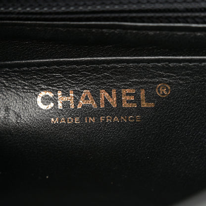 Chanel Lambskin Chevron Quilted Mini Rectangular Flap Black 6 of 12