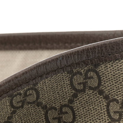 Gucci GG Supreme Monogram Textured Calfskin Small Ophidia Shoulder Tote Bag Beige Ebony New Acero 11 of 11