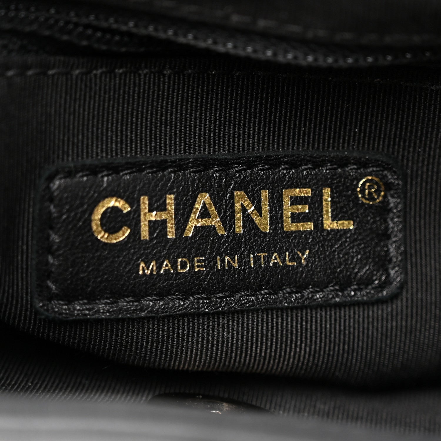 Chanel Grained Calfskin Chevron Stitched Backpack Black 6 of 10